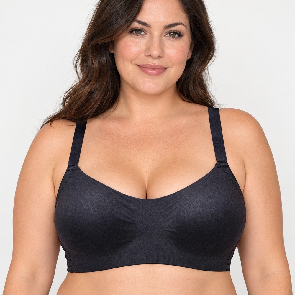 Knix WingWoman Wireless Bra Womens XXXL Black Seamless Padded Comfort Everyday